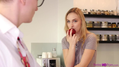 Angelic sis Jenny Wild seduces nerd stepbrother in kitchen