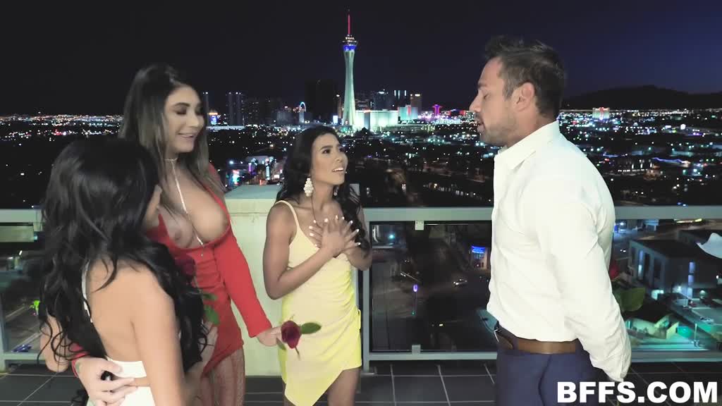 The Bachelor XXX - 3 Asian Babes VS Big White Dick in Reverse Gang Bang Porn Videos | ePornFap.