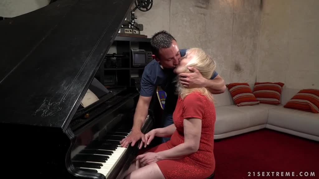 Granny Nanney plays piano before fucking young stud Porn Videos | ePornFap.