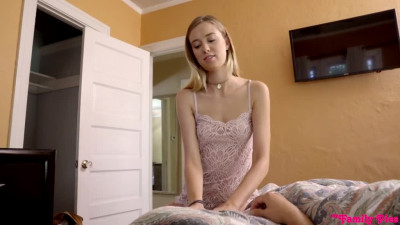 Haley Reed has silent sex with stepdad next to sleeping mom