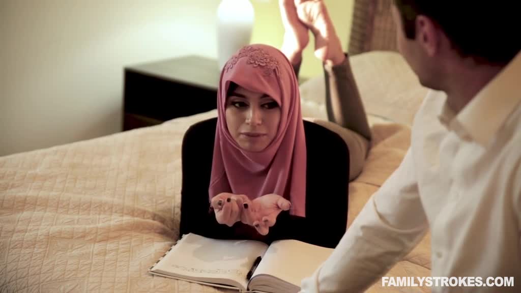 Busty hijabi stepdaughter Ella Knox seduces stepdad Porn Videos | ePornFap.