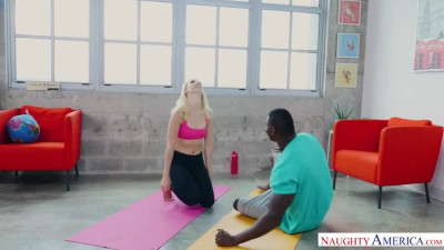 Yoga instructor Sierra Nicole seduces married black guy