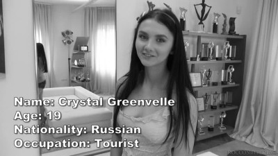 Rough all-holes threeway for super cute Russian brunette Crystal Greenvelle