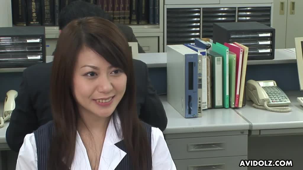 Horny office girl Hina Aizawa toys herself and gives head to colleague Porn Videos | ePornFap.