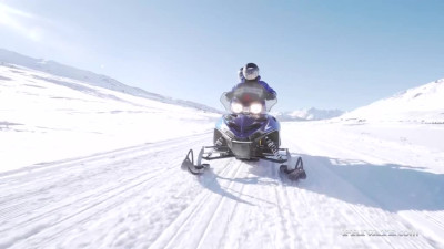 Clea Gaultier and her BF fuck to get warm after riding a snowmobile