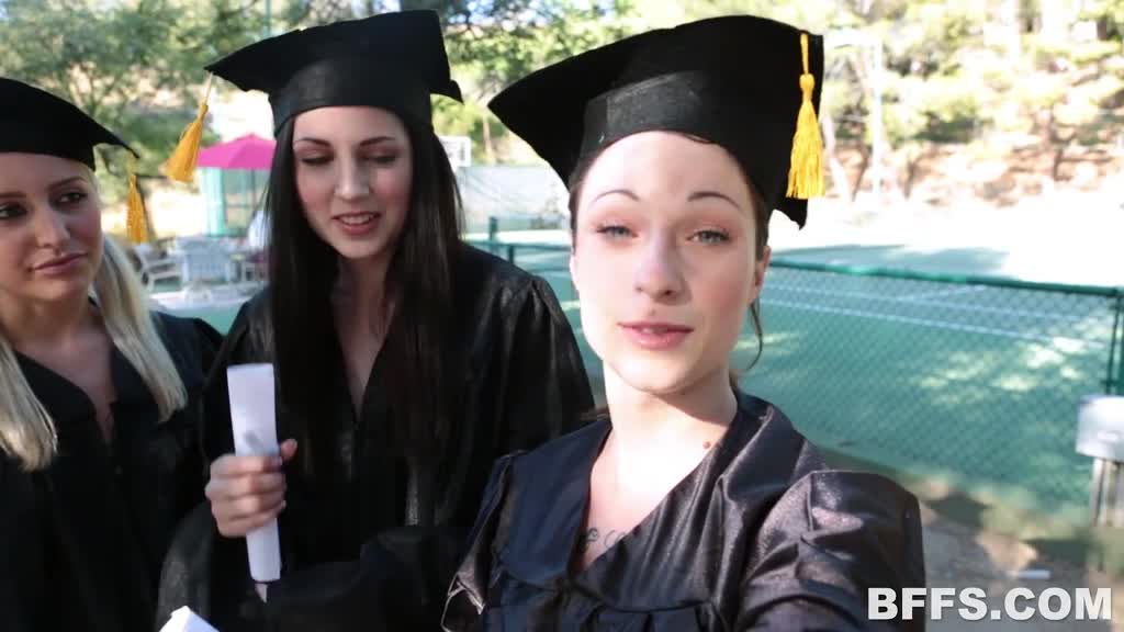 Teens have a lesbian orgy to remember their graduation forever Porn Videos | ePornFap.