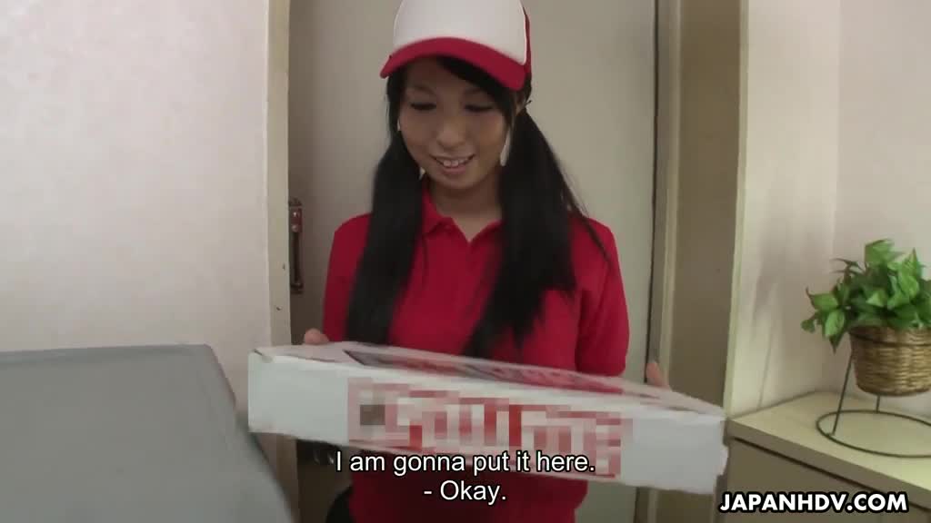 Pizza delivery girl Miku Oguri can't resist from perv's hairy cock Porn Videos | ePornFap.