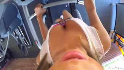 Big dick after a workout for hot 18 yo girl Jill Cassidy - POV action