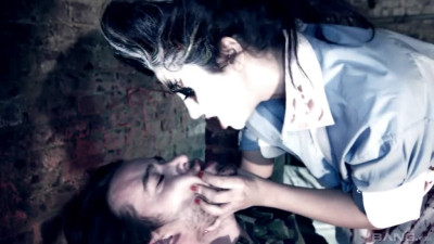 Hardcore bang in the basement with creepy nurse Julia De Lucia