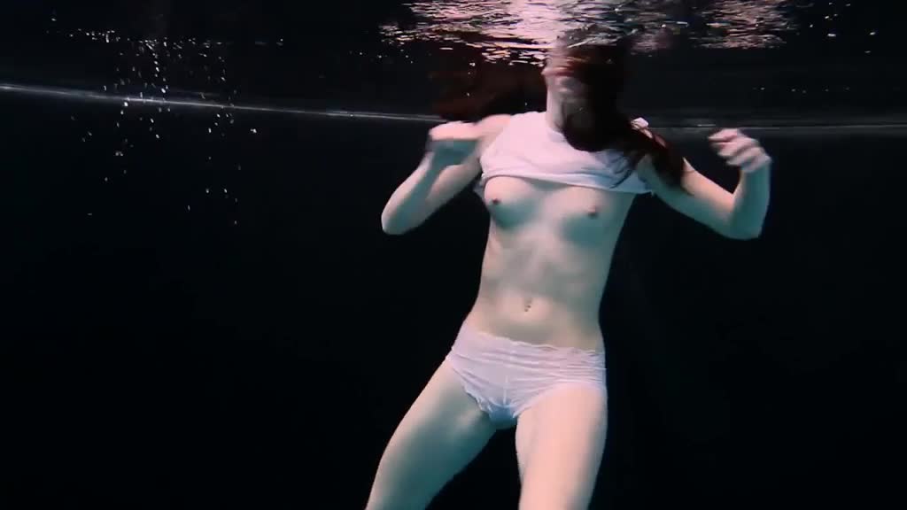 Pale and pretty Andrejka shows her slim body underwater Porn Videos | ePornFap.