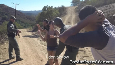 Illegal immigrant Frida Sante gets fucked on the US-Mexican border