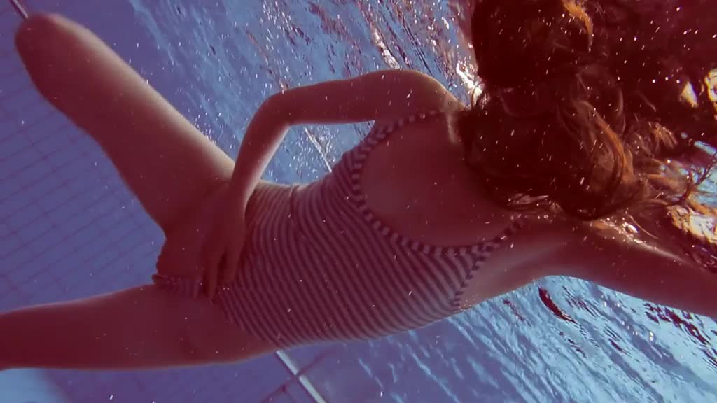 Seductive Libuse takes a swimsuit to show her nude body underwater Porn Videos | ePornFap.