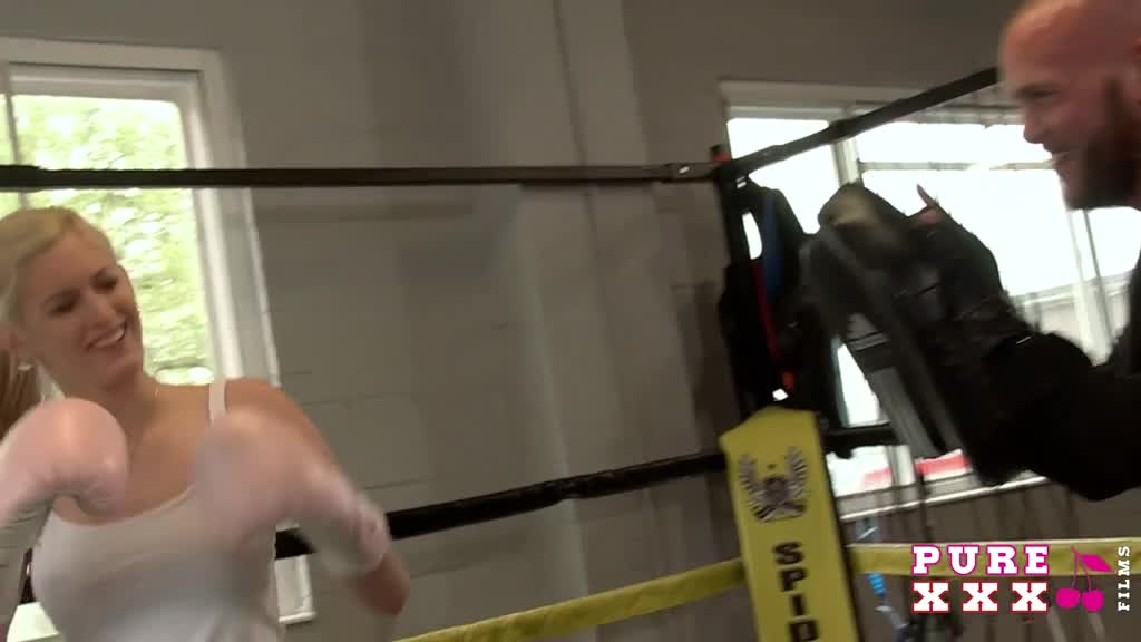 Boxing trainer pounds sweaty cunt of petite Mira Sunset in the ring Porn Videos | ePornFap.