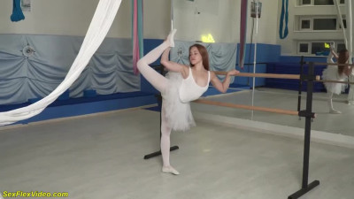 Flexible Ballerina girl needs cock support