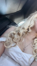 French blonde has risky car fuck with BBC