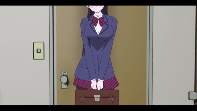 Komi San gets fucked and creampied by a horny big cock guy after school