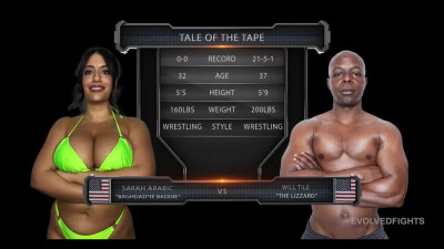 Evolved Fights Interracial League - Sarah Arabic vs Will Tile