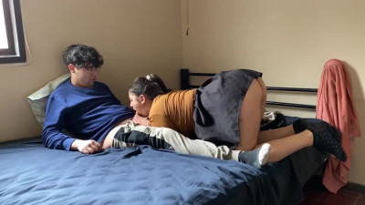 Fucking a big-butted roommate after classes is a delight for both of them