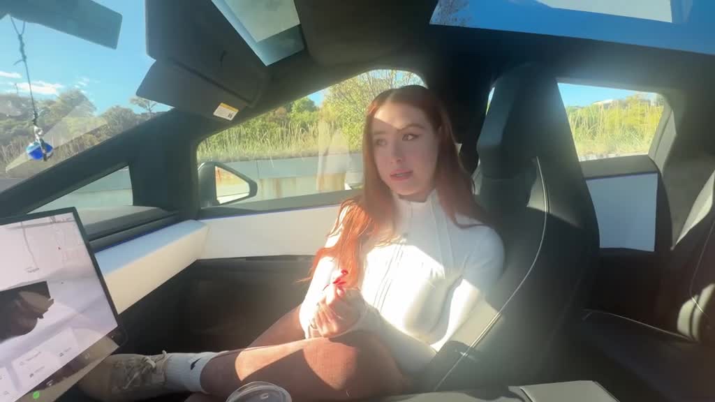 Phat ass redhead fucks her boyfriend right in the car Porn Videos | ePornFap.