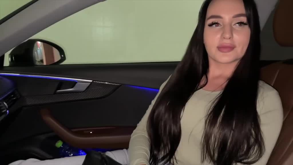 Tender brunette is being frisky and sucks off her boyfriend in a car Porn Videos | ePornFap.