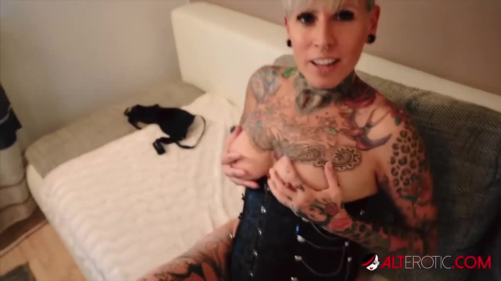 Inked german MILF Sascha Ink is riding a guy's big cock like crazy Porn Videos | ePornFap.