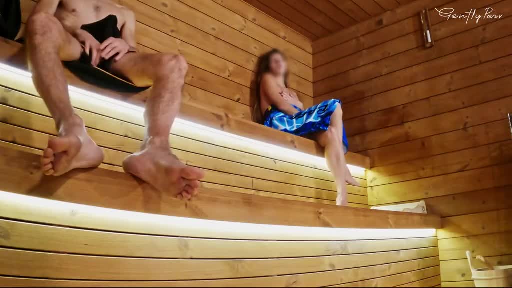 Lovely couple stroke each other's genital at hot sauna. Porn Videos | ePornFap.