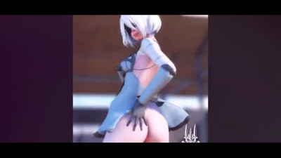 2B Compilation with a big dick in her mouth and pussy