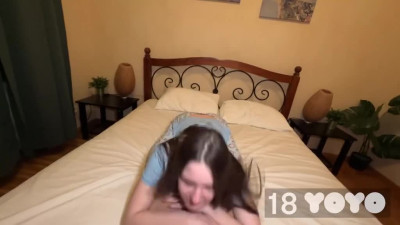 Stepsister is addicted to creampies and wants to get go right now