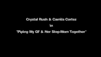 Camila Cortez takes sex lesson from Milf stepmom Crystal Rush